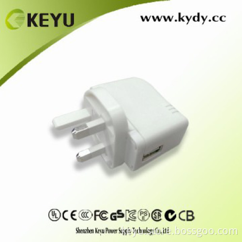Black Color / White Color 5v 12v uk type wall charger